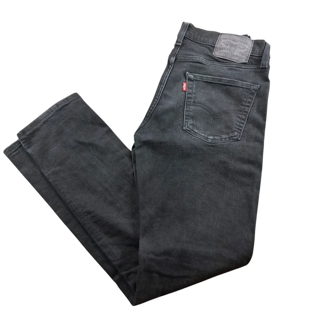 Levi's Mens Jeans 31x32 Black 511 Slim Fit Stretch Denim Pants